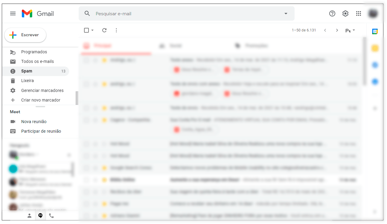 Spam no GMail